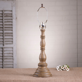 Irvin's Tinware 9187TPWD Davenport Lamp Base in Americana Pearwood