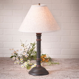 Irvin's Tinware 9189AH12 Gatlin Lamp in Hartford Black and Red with Shade