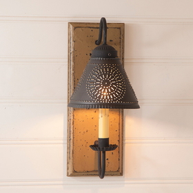 Irvin's Tinware 9194TPWD Crestwood Sconce in Pearwood