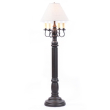 Irvin's Tinware 9200ATBOR General James Floor Lamp in Black with Shade