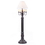 Irvin's Tinware 9200ATBOR General James Floor Lamp in Black with Shade