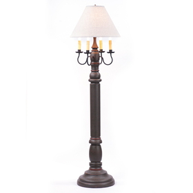 Irvin's Tinware 9200ATESB General James Floor Lamp in Espresso with Shade