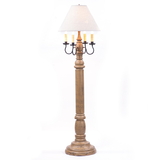 Irvin's Tinware 9200ATPWD General James Floor Lamp in Pearwood with Shade