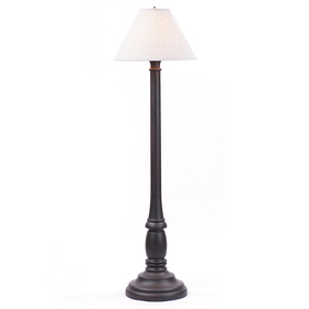 Irvin's Tinware 9201ATBOR Brinton House Floor Lamp in Black with Shade