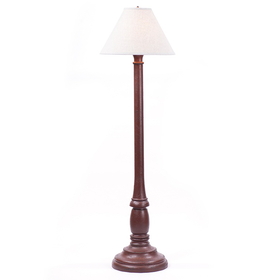 Irvin's Tinware 9201ATPLR Brinton Floor Lamp in Plantation Red with Shade