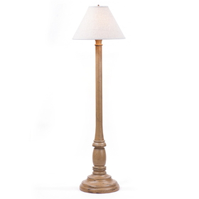 Irvin's Tinware 9201ATPWD Brinton House Floor Lamp in Pearwood with Shade
