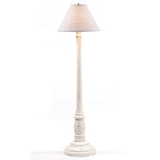 Irvin's Tinware 9201ATVWH Brinton House Floor Lamp in White with Shade