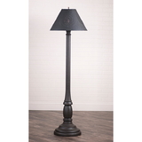 Irvin's Tinware 9201XTBOR Brinton House Floor Lamp Americana Black with Shade