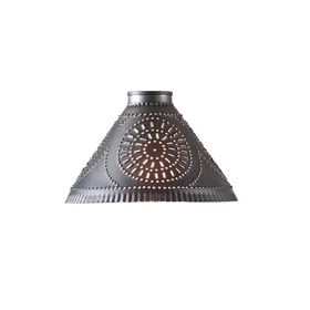 Irvin's Tinware 937CSHADKB Medium Barrington Replacement Shade with Chisel in Kettle Black