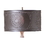 Irvin's Tinware 964CKB Table Lamp Drum Shade with Chisel in Kettle Black