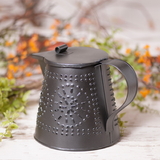 Irvin's Tinware K14-27 Teapot with Tinpunch Design