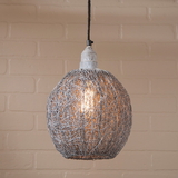Irvin's Tinware K15-34WZ Nesting Wire Hanging Light in Weathered Zinc