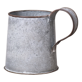 Irvin's Tinware K18-06WZ Decorative Mug in Weathred Zinc