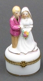IWGAC 01-37308 Wedding Couple on Mini Trinket Box