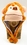 IWGAC 0126-10K-MONKEY Kids Monkey Plush Hat