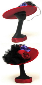 IWGAC 0126-16008 Red Hat Mannequin withHat black bow