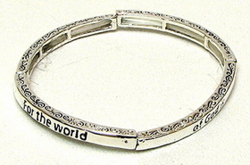 IWGAC 015-2740 Stackable Stretch Bangle-For The World