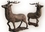 IWGAC 0170J-04632 HUGE Elk Deer Cast Iron