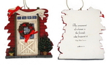 IWGAC 0182-25627D Roman Barn Door Ornament to Personalize