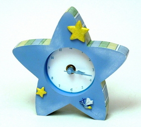IWGAC 0182-63344 Roman Tender Embrace Blue Star Clock