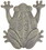 IWGAC 0184J-0026A-B Frog Stepping Stone Antique Bronze