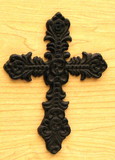 IWGAC 0184J-01221Bulk Fleur De Lis Cast Iron Cross 16 Pieces