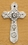 IWGAC 0184J-0243W Small Whitewashed Cross
