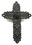 IWGAC 0184J-0244-2 Antiqued Rust Cast Iron Cross Set of 2