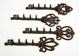 IWGAC 0184J-0296 Cast Iron Key Hook Set of 4
