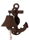 IWGAC 0184J-04002 Cast Iron Bell Boat Anchor Rust