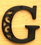 IWGAC 0184J-0557-G Cast Iron Letter G