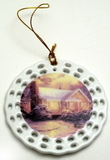 IWGAC 0193-612731 Thomas Kinkade 'Christmas Cottage' Ornament