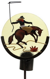 IWGAC 0193-SLH104 Horse Silhouette Candle Holder Garden Stake