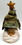 IWGAC 0197-182140SA Fabric Burlap Stuffed Santa Head with Tree Shape Door Stop