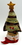 IWGAC 0197-182140SN Fabric Burlap Stuffed Snowman Head with Tree Shape Door Stop