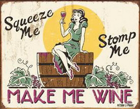 IWGAC 034-1280 Tin Sign Moore - Make me Wine