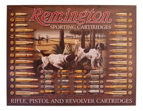 IWGAC 034-1679 Tin Sign Remington Bullet Board