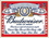 IWGAC 034-979 Tin Sign Budweiser - Label