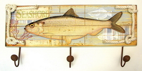 IWGAC 049-10691 Fish Plaque Three Hooks