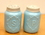 IWGAC 049-15656 Blue Ceramic Mason Jar S/P
