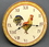 IWGAC 049-33024 Wood Rooster Wall Clock