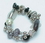 IWGAC 049-40061 Silver Tone & Beads Bracelet