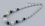 IWGAC 049-40137 Silver Tone Necklace with White Beads