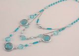 IWGAC 049-40422 Blue Beads Necklace