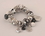 IWGAC 049-40495 Black and White Beads Bracelet