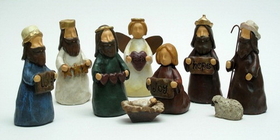 IWGAC 049-69021 Mini Nativity Nine Piece Set