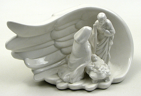 IWGAC 049-91550 Ceramic Nativity in Wing