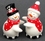 IWGAC 049-93051 Ceramic Snowman S/P Set