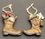 IWGAC 049-96203 Resin Cowboy Boot Ornaments Set/2