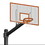 Jaypro 770-PF-UG Basketball System - Titan&#153; (Powder Coated) Black (6" x 6" Pole with 6' Offset) - 72" Perforated Steel Backboard - Playground Goal